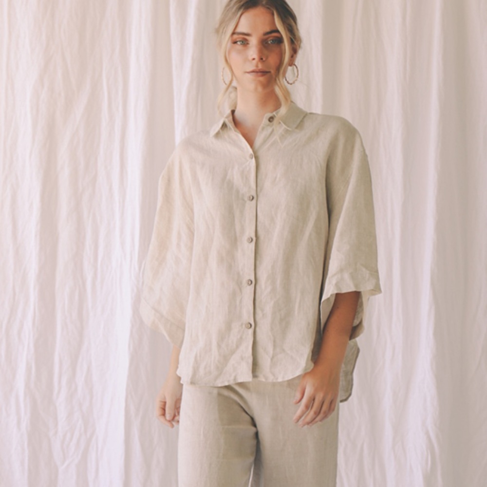 I Love Linen Ruby Shirt in Natural
